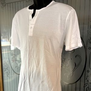 Express V-Neck 3 Button Henley T-Shirt